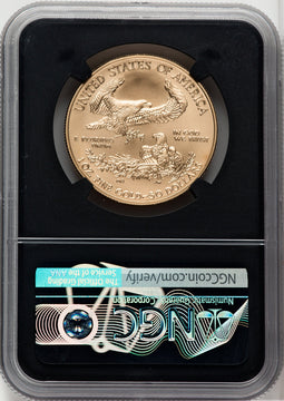 2020-W 1 Oz Burnished Gold Eagle Early Releases NGC MS70 Izkowitz