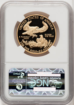 2011-W $50 One-Ounce Gold Eagle 25th Anniversary First Strike NGC PF70