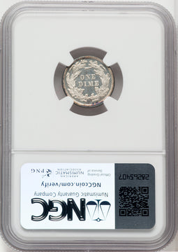 1869 10C CA Proof Seated Dime NGC PR65