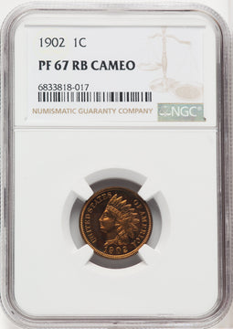 1902 1C RB Proof Indian Cent NGC PR67