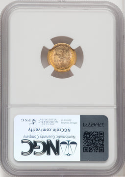 1903 G$1 JEFF Commemorative Gold NGC MS67