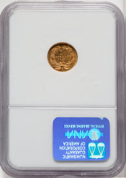 1858-S G$1 Gold Dollar NGC MS62