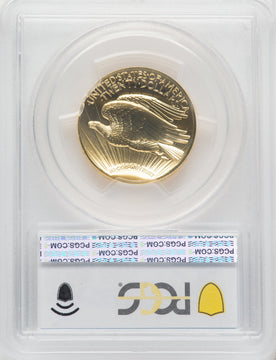2009 $20 One-Ounce Gold Ultra High Relief Twenty Dollar Blue Gradient PCGS MS70