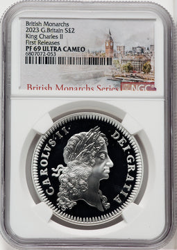 2023 Charles III Silver 1 oz King Charles II NGC PR69 Ultra Cameo