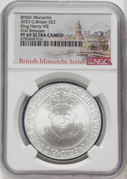 2023 G. Britain King Henry VIII Silver Coin NGC PF69UCAM
