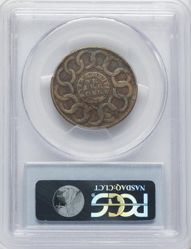 1787 Fugio Cent STATES UNITED 1/Horizontal 1 BN Federal Contract Coinage PCGS VF20