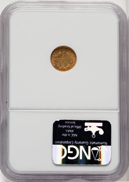 1854-S G$1 Gold Dollar NGC AU58