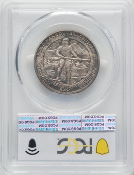 1925 50C Vancouver CAC Commemorative Silver PCGS MS65