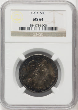 1903 50C Barber Half Dollar NGC MS64