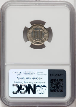 1877 3CN Proof Three Cent Nickel NGC PR64