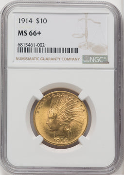 1914 $10 Indian Eagle NGC MS66+