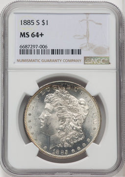 1885-S $1 Morgan Dollar NGC MS64+