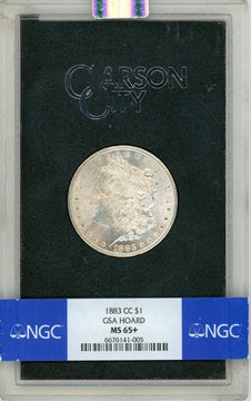 1883-CC $1 GSA Hoard Morgan Dollar NGC MS65+