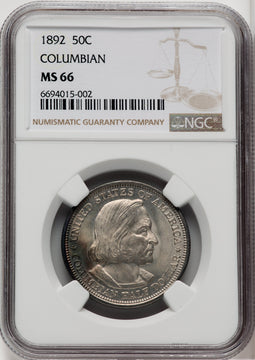 1892 50C COLUMBIAN Commemorative Silver NGC MS66 (766494001)