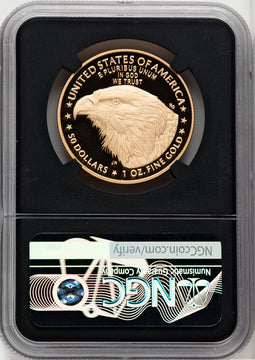 2022-W G$50 One Ounce Gold Eagle NGC PF70