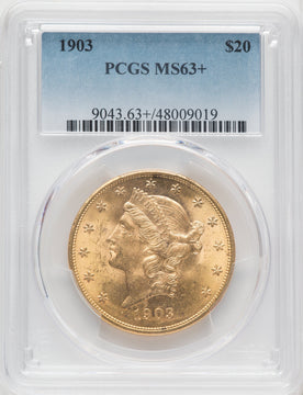 1903 $20 Liberty Double Eagle PCGS MS63+