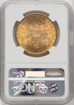 1900 $20 Brown Label Liberty Double Eagle NGC MS63+