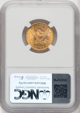 1900 $5 Liberty Half Eagle NGC MS65