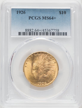 1926 $10 Indian Eagle PCGS MS64+