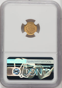 1854 G$1 Type One Gold Dollar NGC MS62