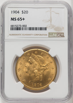 1904 $20 Liberty Liberty Double Eagle NGC MS65+ (764780041)