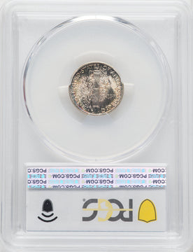 1945-S 10C MICRO S FB Mercury Dime PCGS MS66