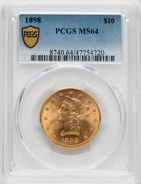 1898 $10 Liberty Eagle PCGS MS64