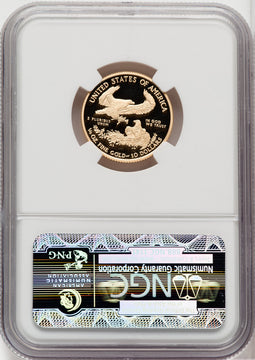 2010-W $10 Quarter-Ounce Gold Eagle First Strike ER Blue NGC PF70