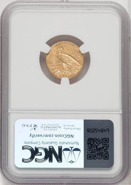 1915 $2.50 Indian Quarter Eagle NGC MS62 (764899009)