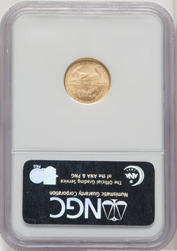2007-W $5 Tenth-Ounce Gold Eagle ER Blue NGC MS70
