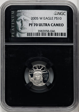 2005-W $10 Tenth-Ounce Platinum NGC PF70 (518999013)