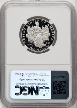 2006-W $50 Half-Ounce Platinum Eagle Statue of Liberty Brown Label NGC PF70