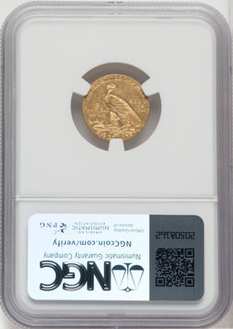 1910 $2.50 Indian Quarter Eagle NGC MS62 (765467052)