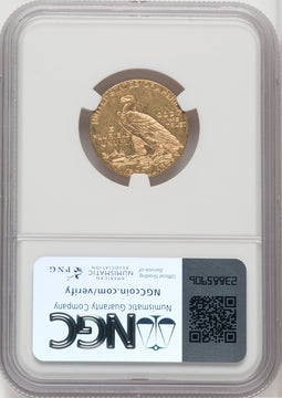1910-S $5 Indian Half Eagle NGC MS63 (765522046)