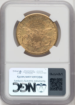 1883-CC $20 Liberty Double Eagle NGC MS60