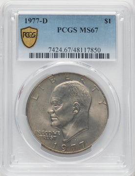 1977-D $1 Eisenhower Dollar PCGS MS67