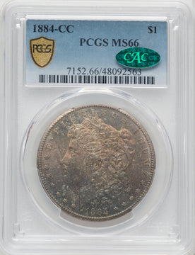 1884-CC $1 CAC Morgan Dollar PCGS MS66