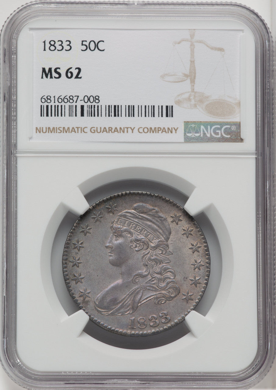 1833 50C Bust Half Dollar NGC MS62 | LCR Coin
