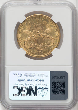 1890-CC $20 Liberty Double Eagle NGC MS60