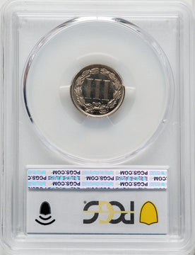 1877 3CN Proof Three Cent Nickel PCGS PR66