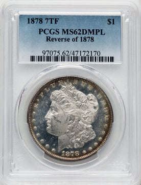 1878 7TF $1 REV 1878 DM Morgan Dollar PCGS MS62
