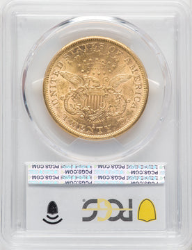 1867-S $20 Liberty Double Eagle PCGS AU58