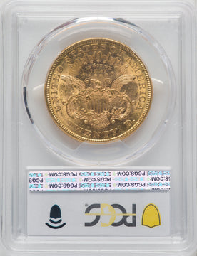 1876 $20 Liberty Double Eagle PCGS AU58 (171391001)