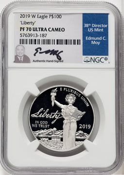 2019-W $100 One-Ounce Platinum Eagle Liberty NGC PF70 (766831003)