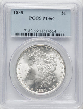 1888 $1 Morgan Dollar PCGS MS66