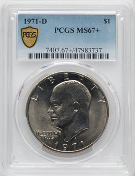 1971-D $1 Eisenhower Dollar PCGS MS67+