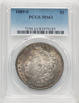 1889-S $1 Morgan Dollar PCGS MS63