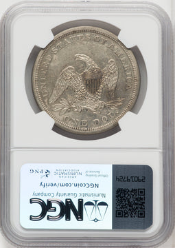 1863 S$1 Seated Dollar NGC XF45