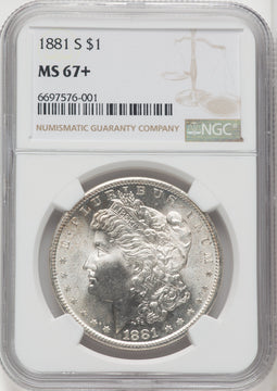 1881-S $1 Morgan Dollar NGC MS67+ (766915004)