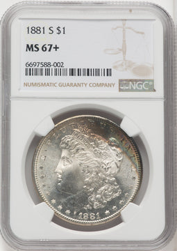 1881-S $1 Morgan Dollar NGC MS67+ (766915002)